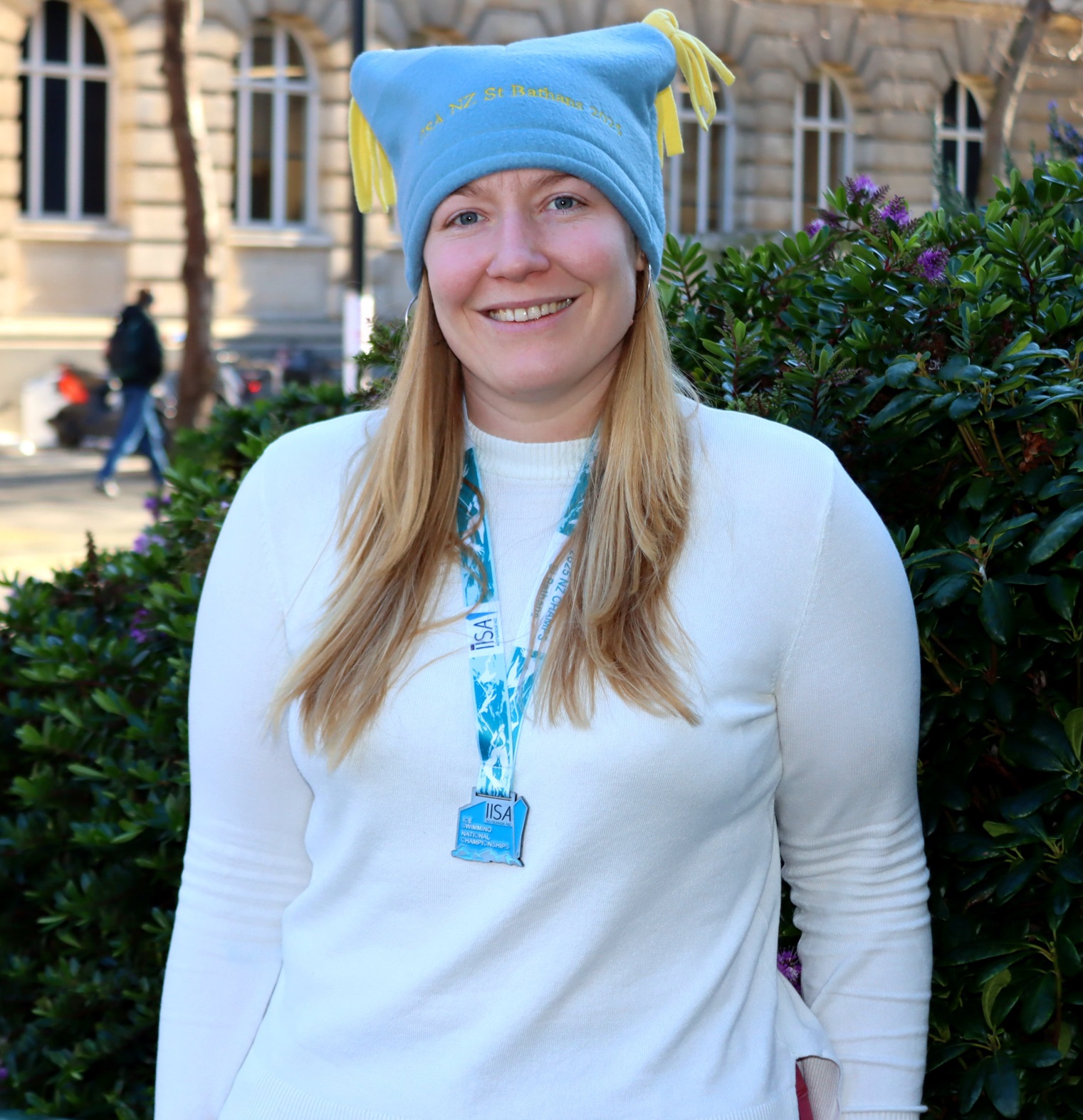 Ice swimmer Cindy van Sleeuwen is celebrating achieving an ice mile. Photo: Sam Henderson