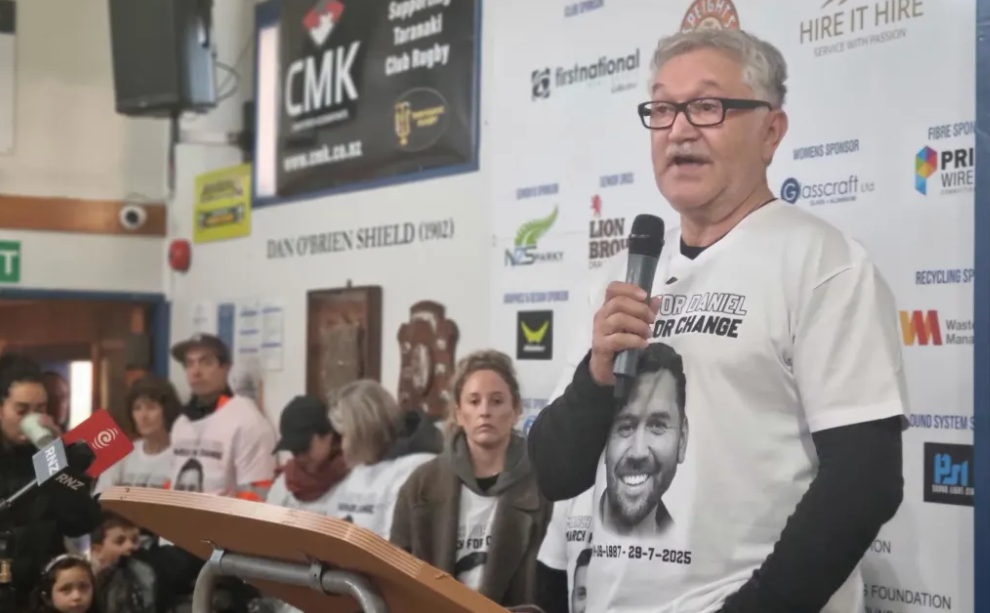 Te Uraura Nganeko talks about his Daniel Nganeko, also victim of a coward punch. Photo: RNZ