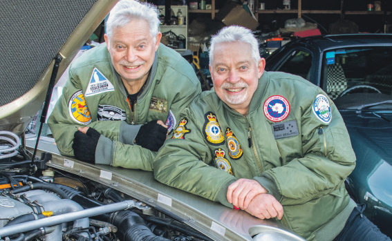 Rolly (left) and Bob Janek both served in RNZAF but were never stationed together. PHOTO: GEOFF...
