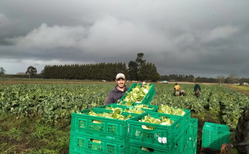 One of the owners of Untamed Earth Organic Farm, Ollie Platt. Photo: Penny Platt