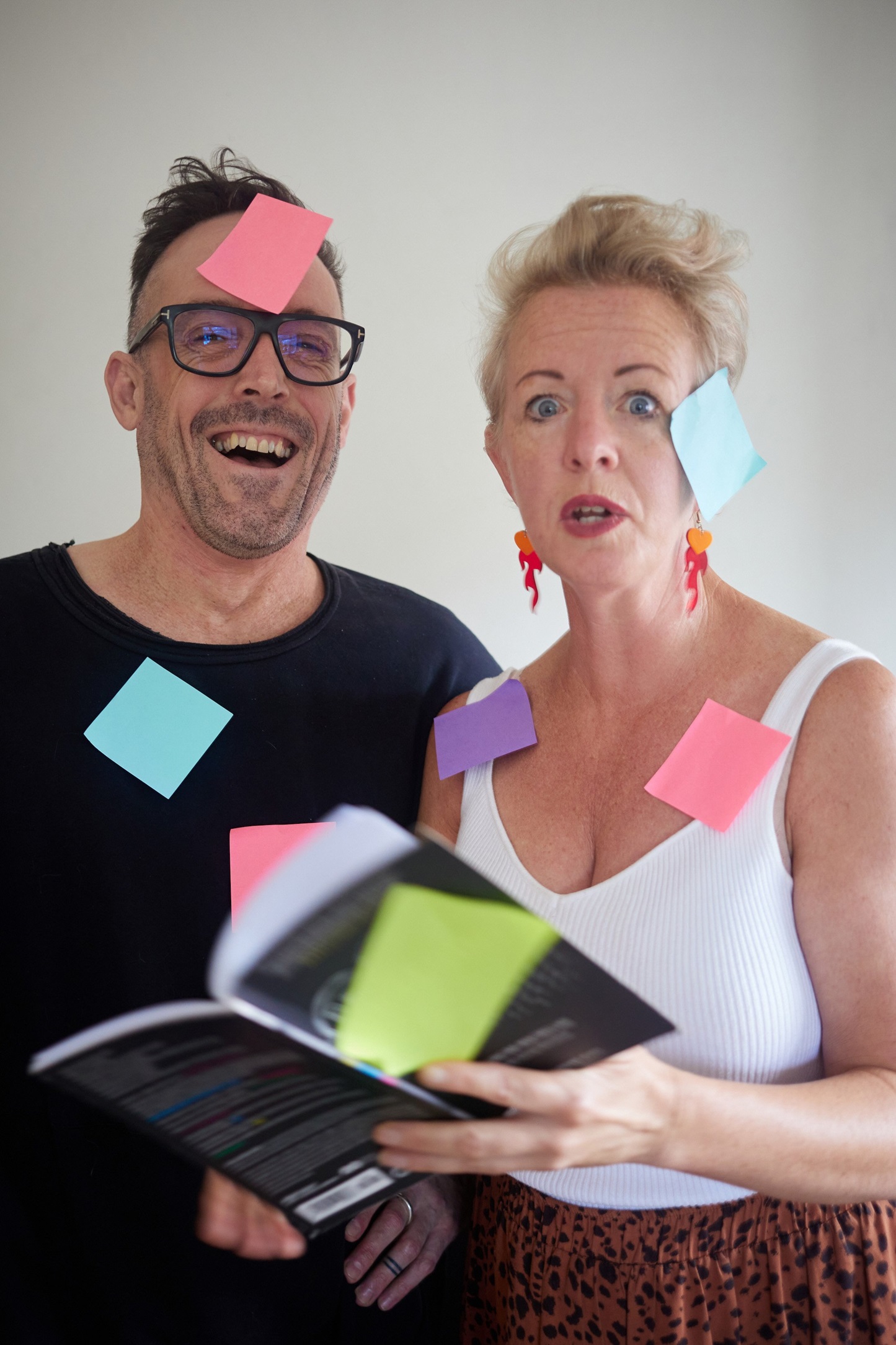 Dunedin comedians Gregory Cooper and Harriet Moir will perform in Birds of a Feather Theatre...