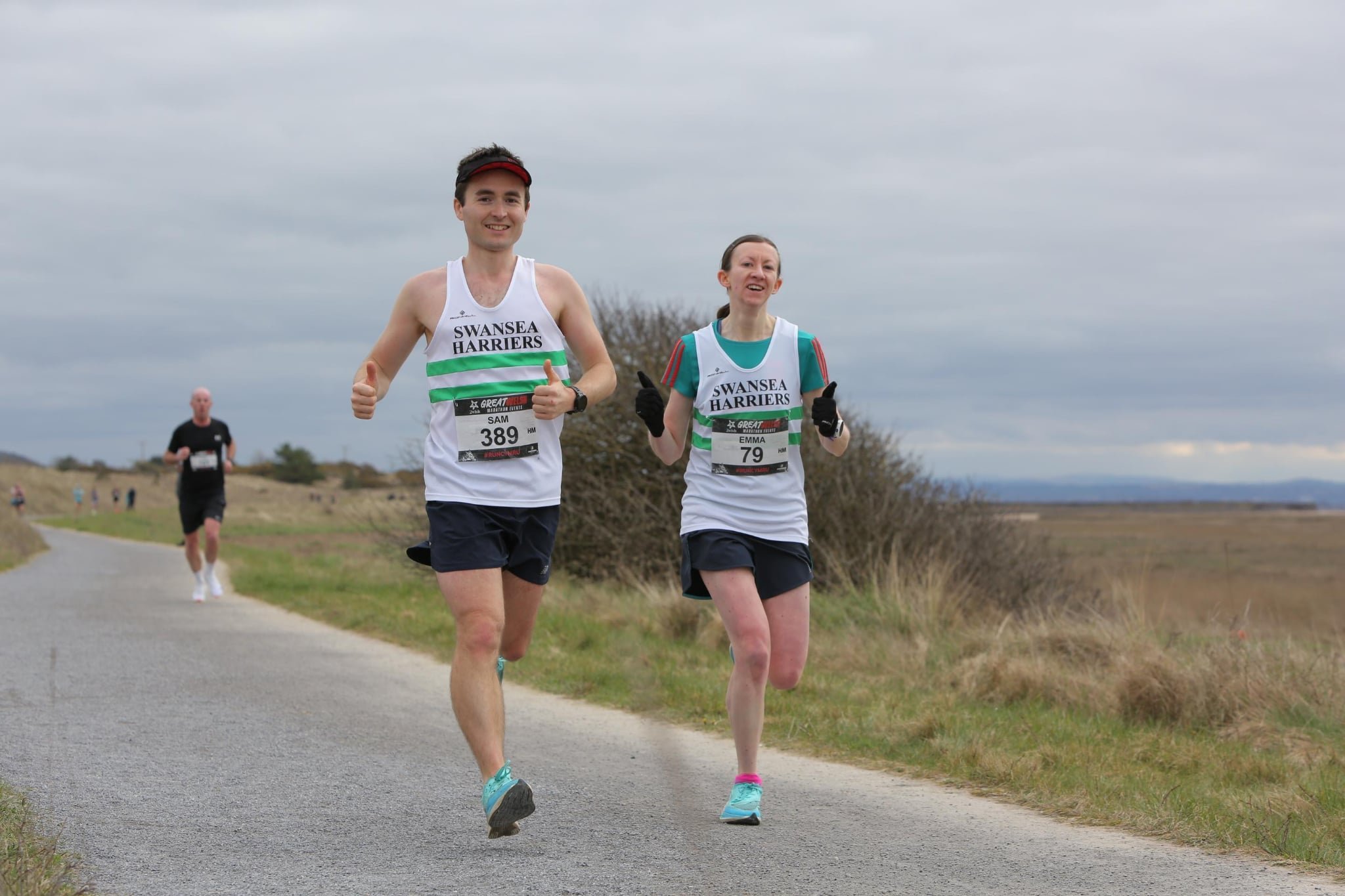 British runners Sam and Emma Joseph look forward to competing in the Dunedin Marathon. Photo:...