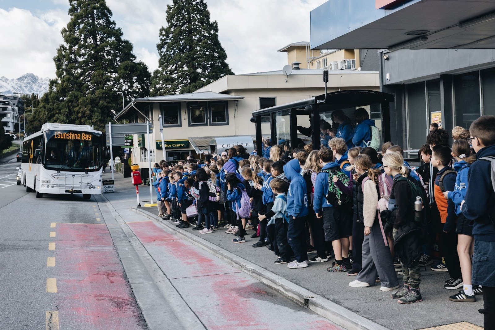 In her submission to the MoE, Queenstown Primary principal Fiona Cavanagh includes this photo...