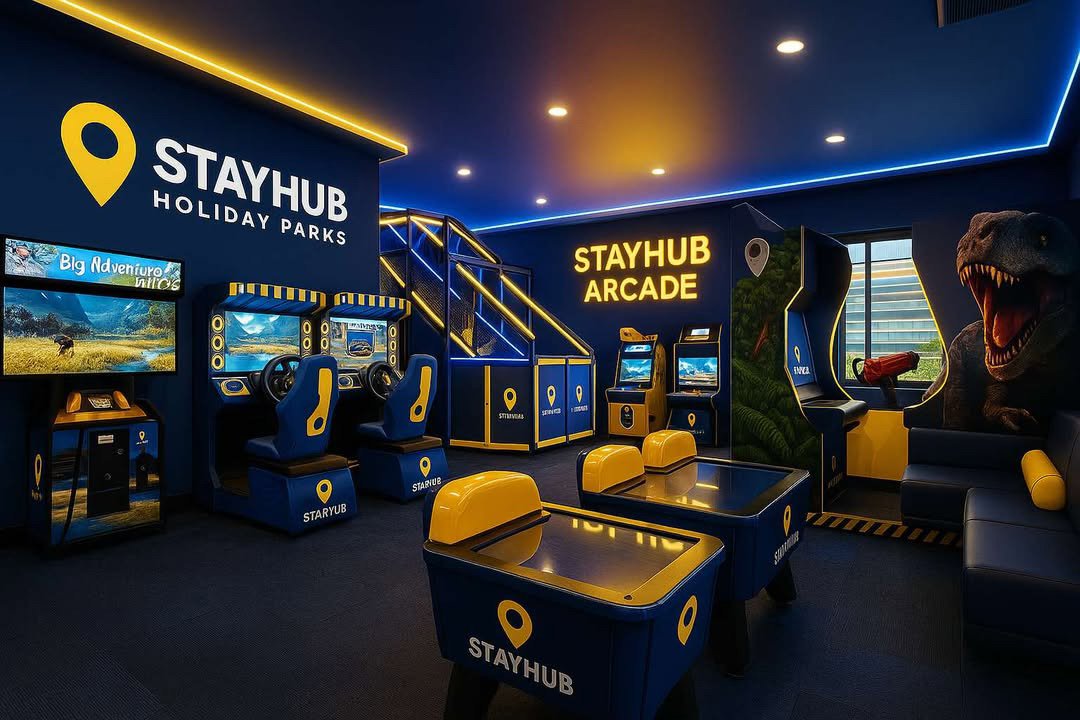 An artist’s impression of an arcade at the Stayhub Holiday Park Dunedin. Image: supplied