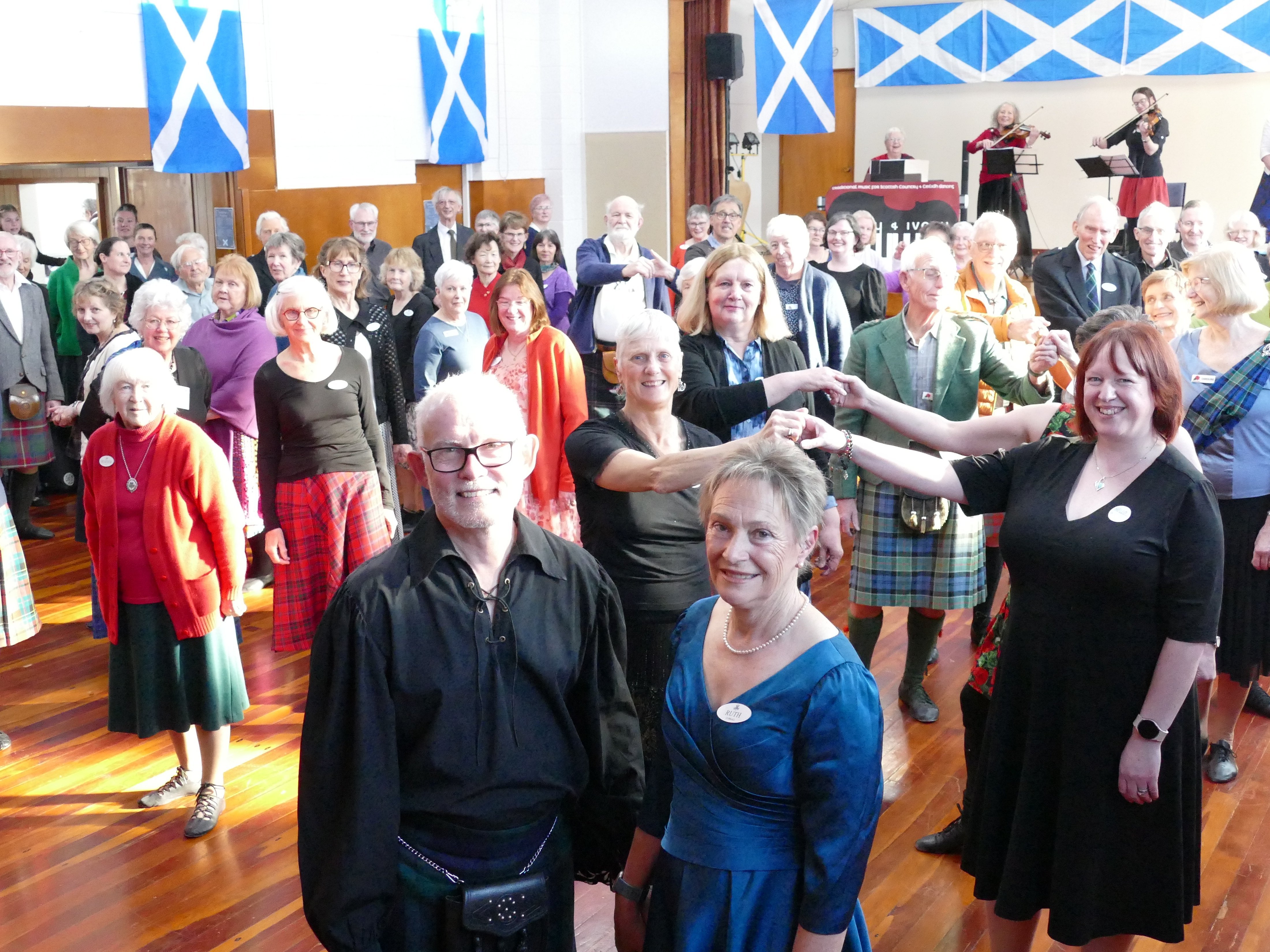 Quentin and Ruth Currall mark Mr Currall’s qualification as a Scottish Country Dance teacher...