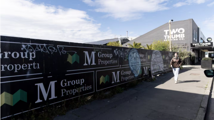The Colombo St site where M Group wants to build residential units. Photo: NZME