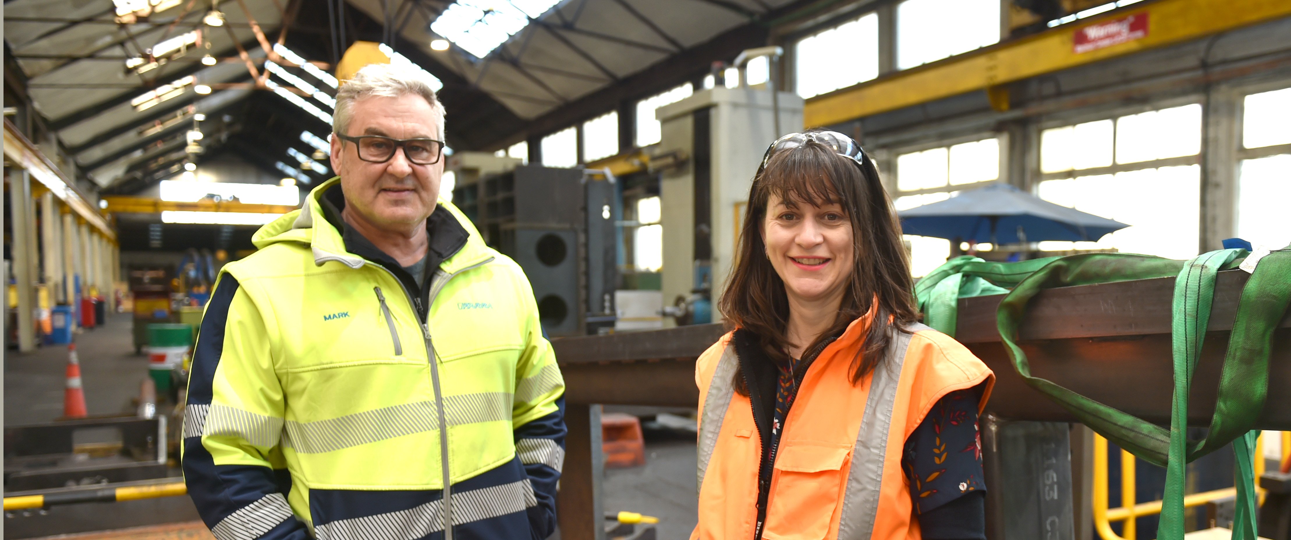 Farra Engineering operations manager Mark Reiber and acting chief executive Sally Henderson at...
