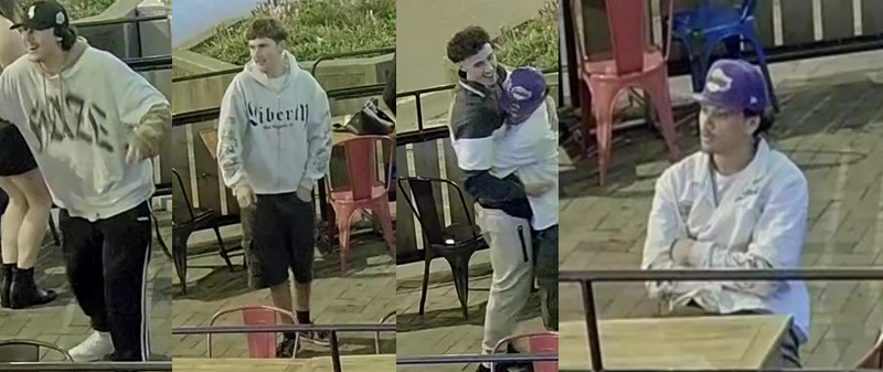 Dunedin police are seeking these men. Photo: NZ Police