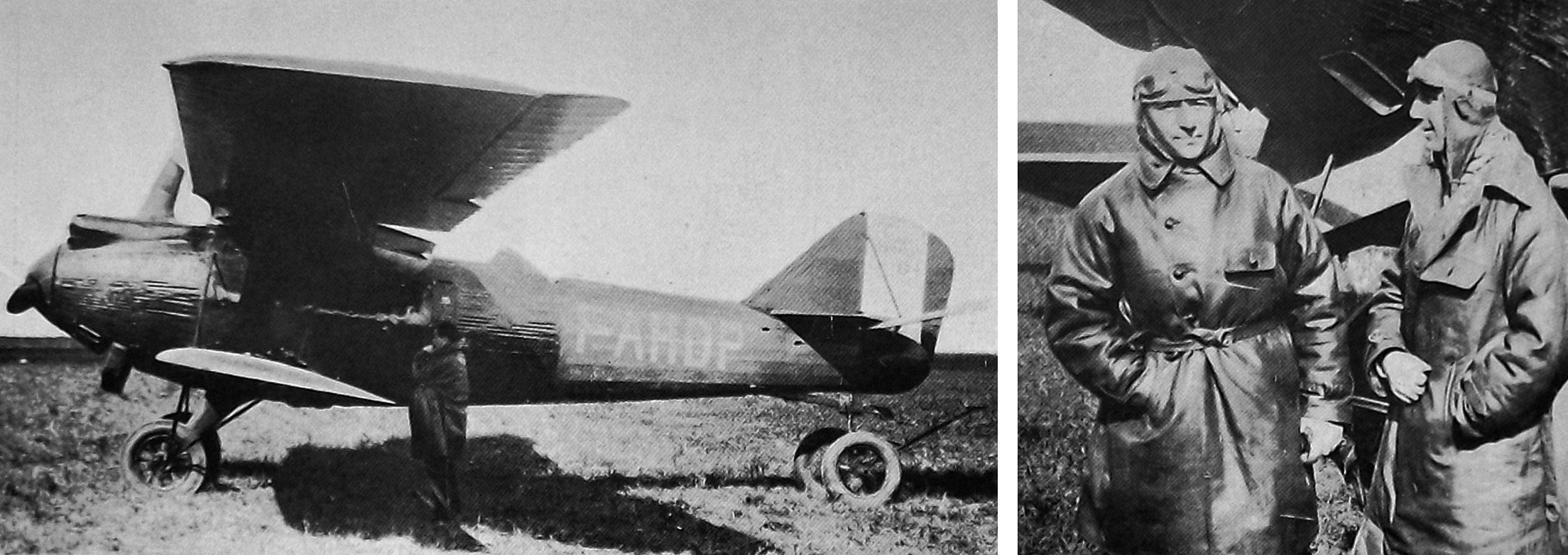 French aviators Dieudonne Coste and Robert Thiery crashed their Breguet biplane in Germany’s...