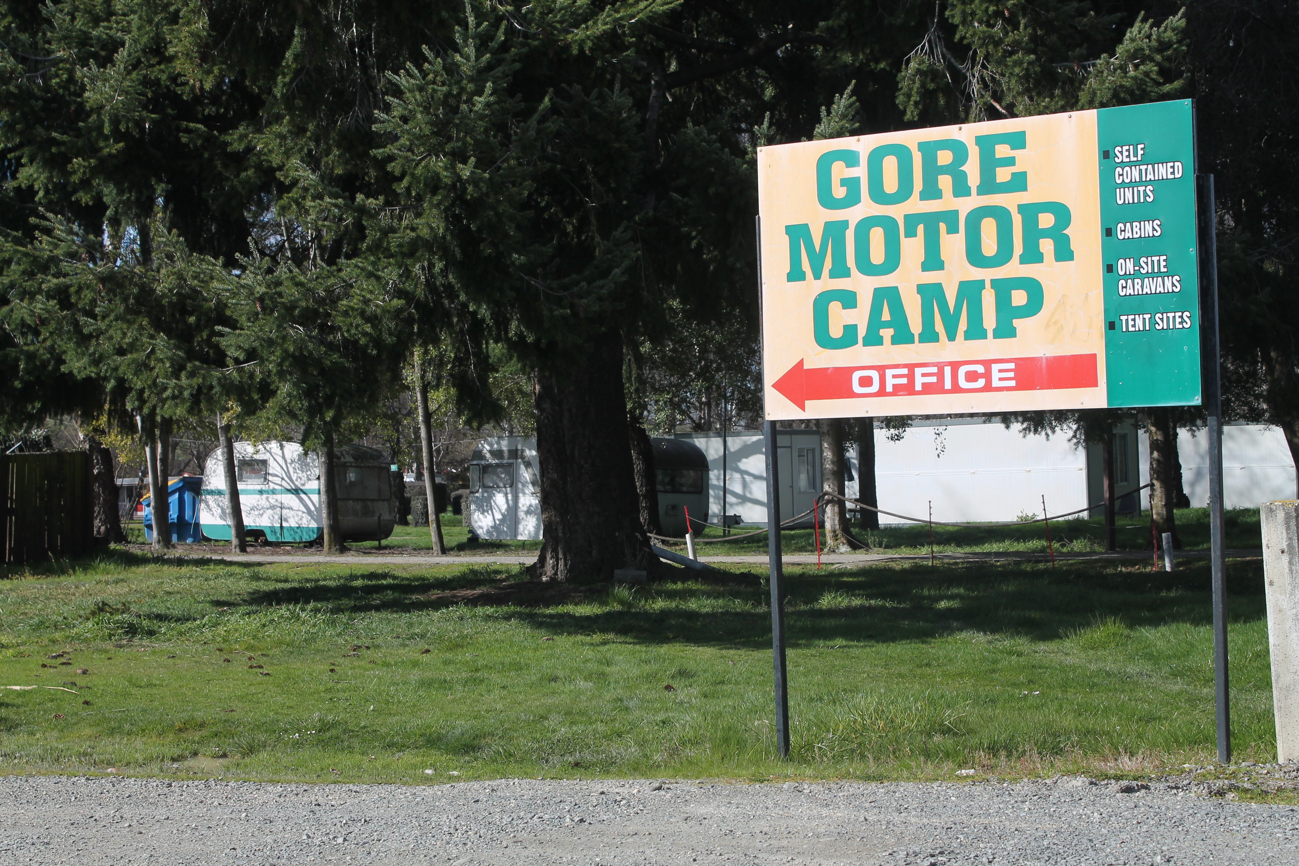 Gore Motor Camp's lease has been terminated "to resolve ongoing issues". Photo: Ella Scott-Fleming