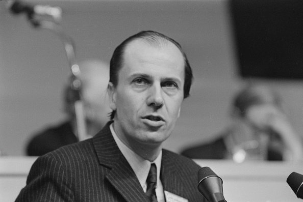 British MP Norman Tebbit at the Conservative Party Conference in Brighton, October 15,1971. Photo...