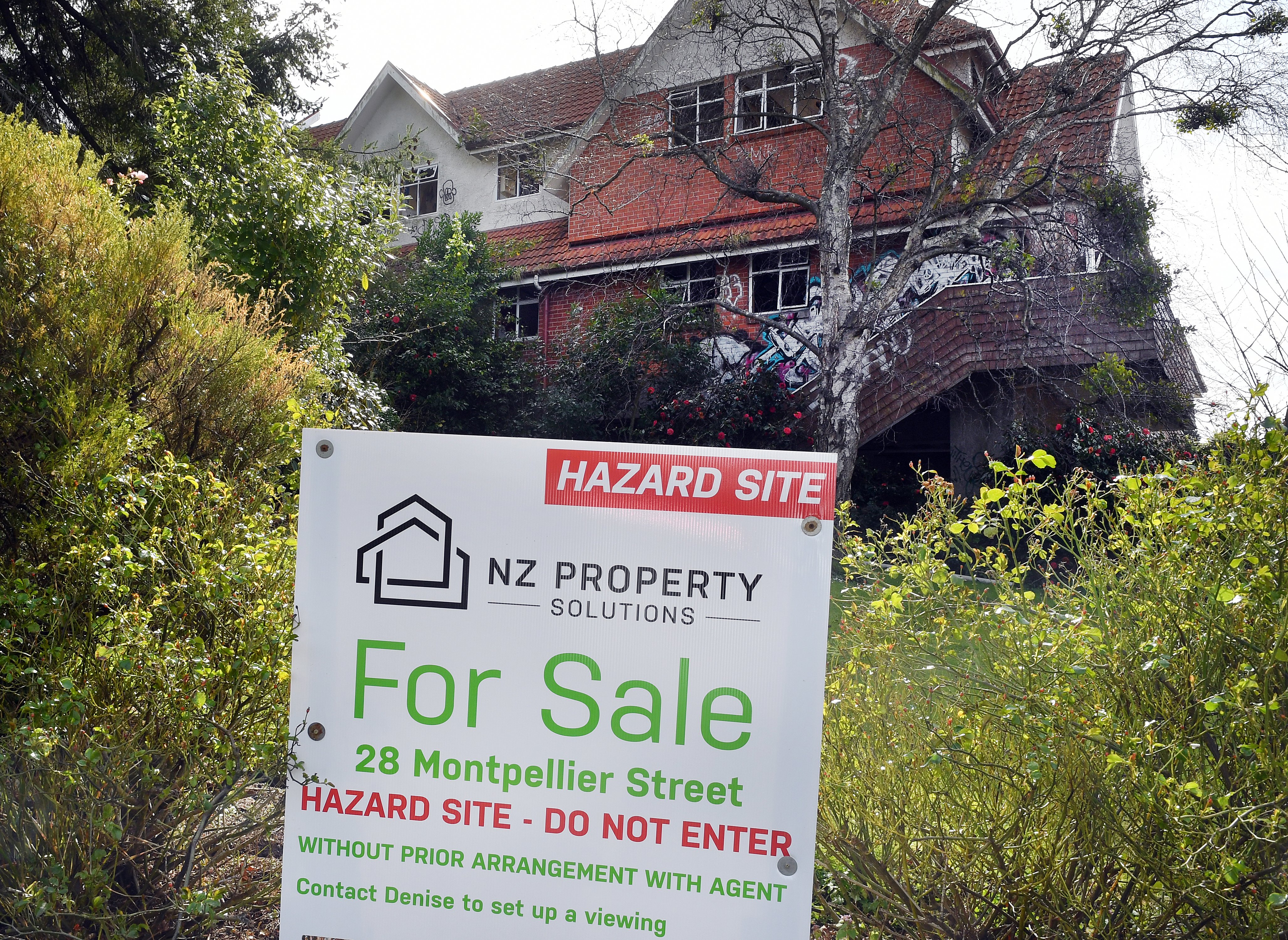 Vandalised and burnt out, the ruins of the former Glamis Hospital are for sale. PHOTOS: STEPHEN...