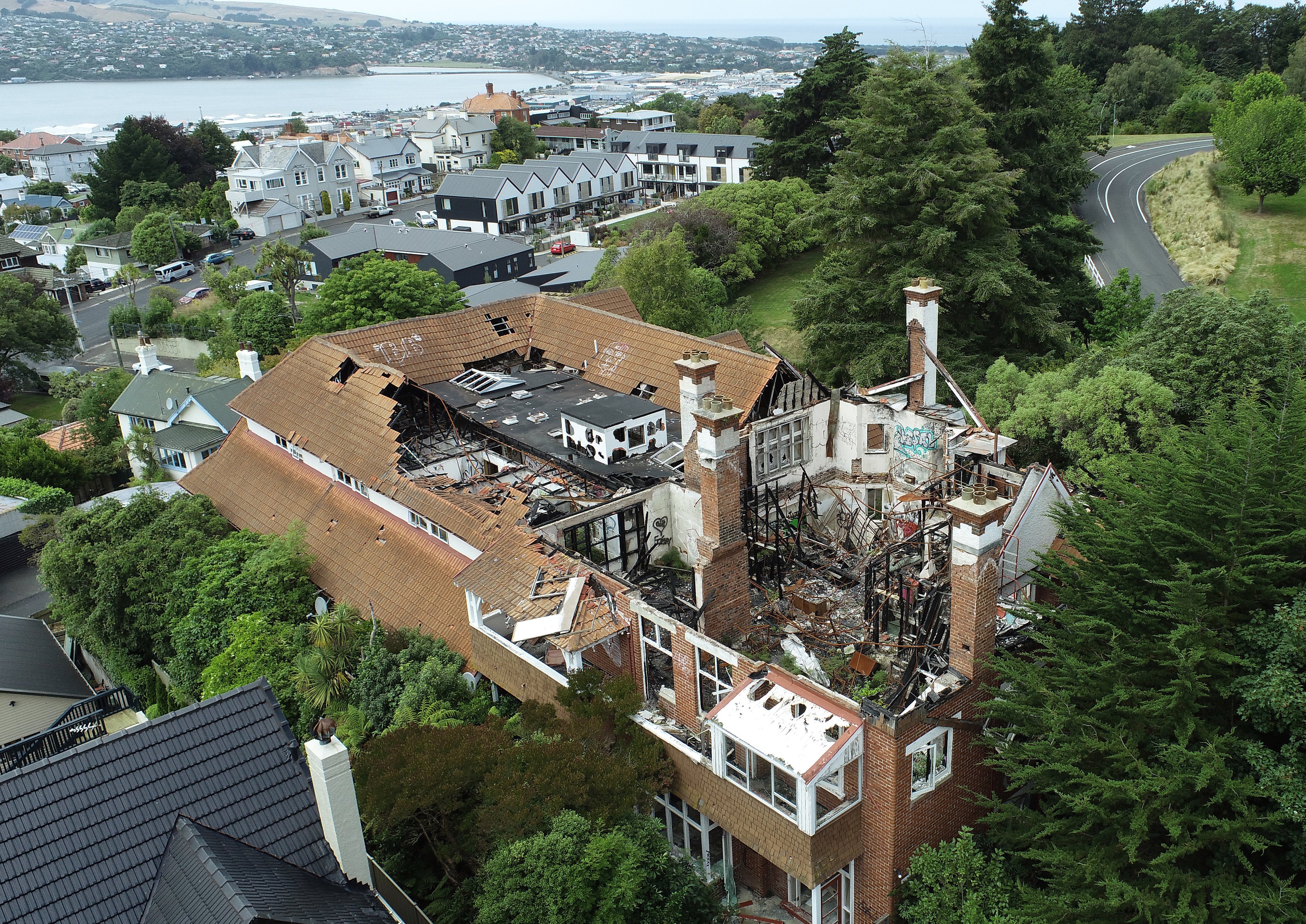 The building in Dunedin Central has been the scene of several fires since it was abandoned in 2011.