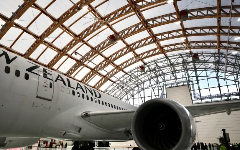 Air New Zealand's new maintenance base at Auckland Airport. Photo: RNZ