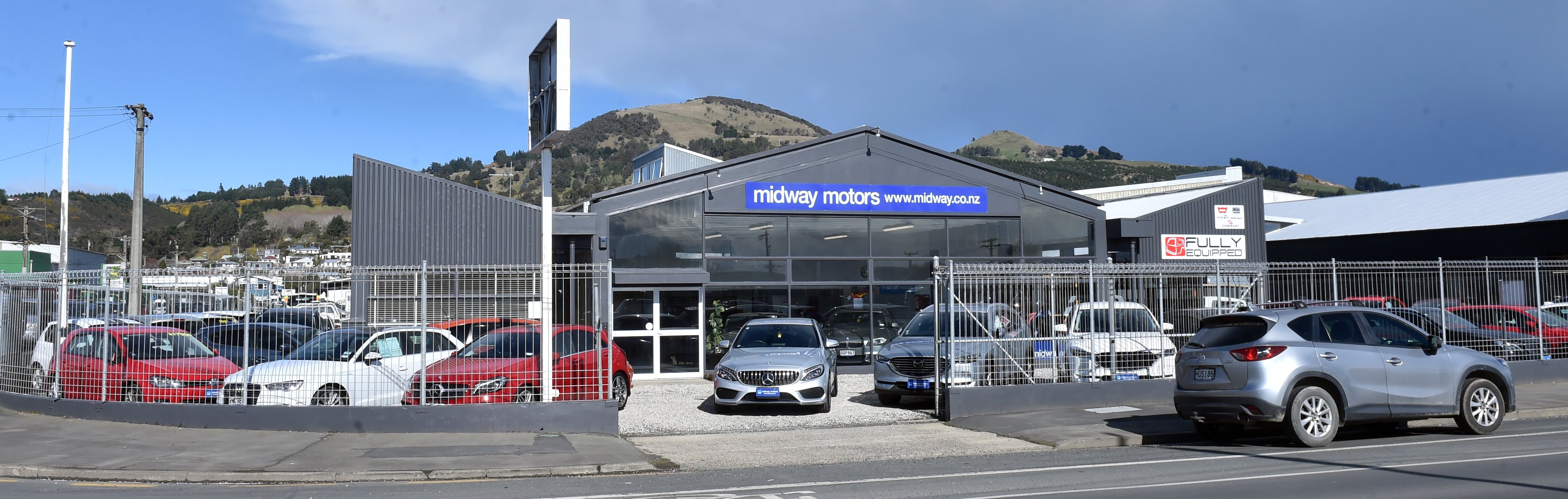The new Midway Motors premises, in Gladstone Rd South, Mosgiel.