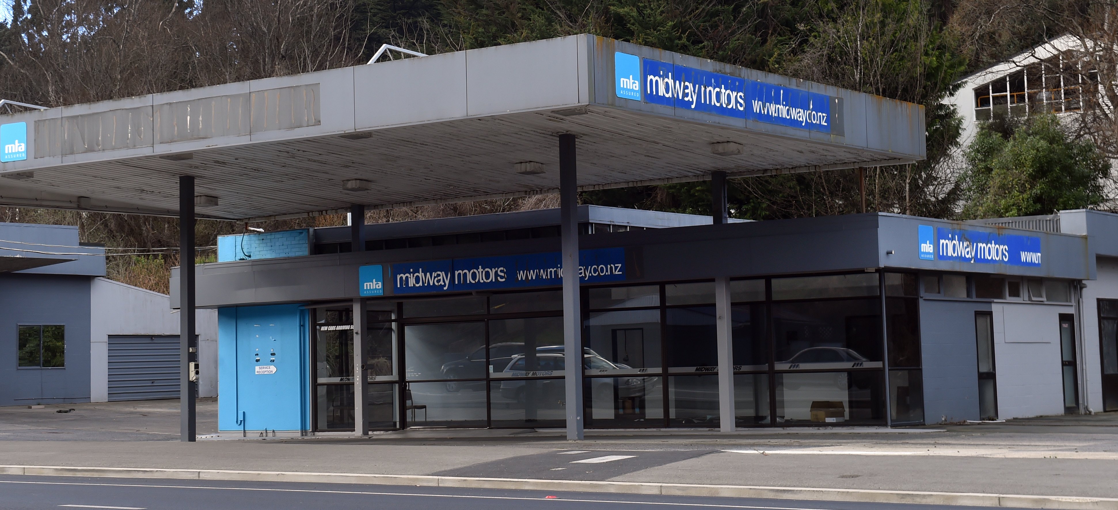 The former Midway Motors premises, in Kaikorai Valley Rd, Dunedin.