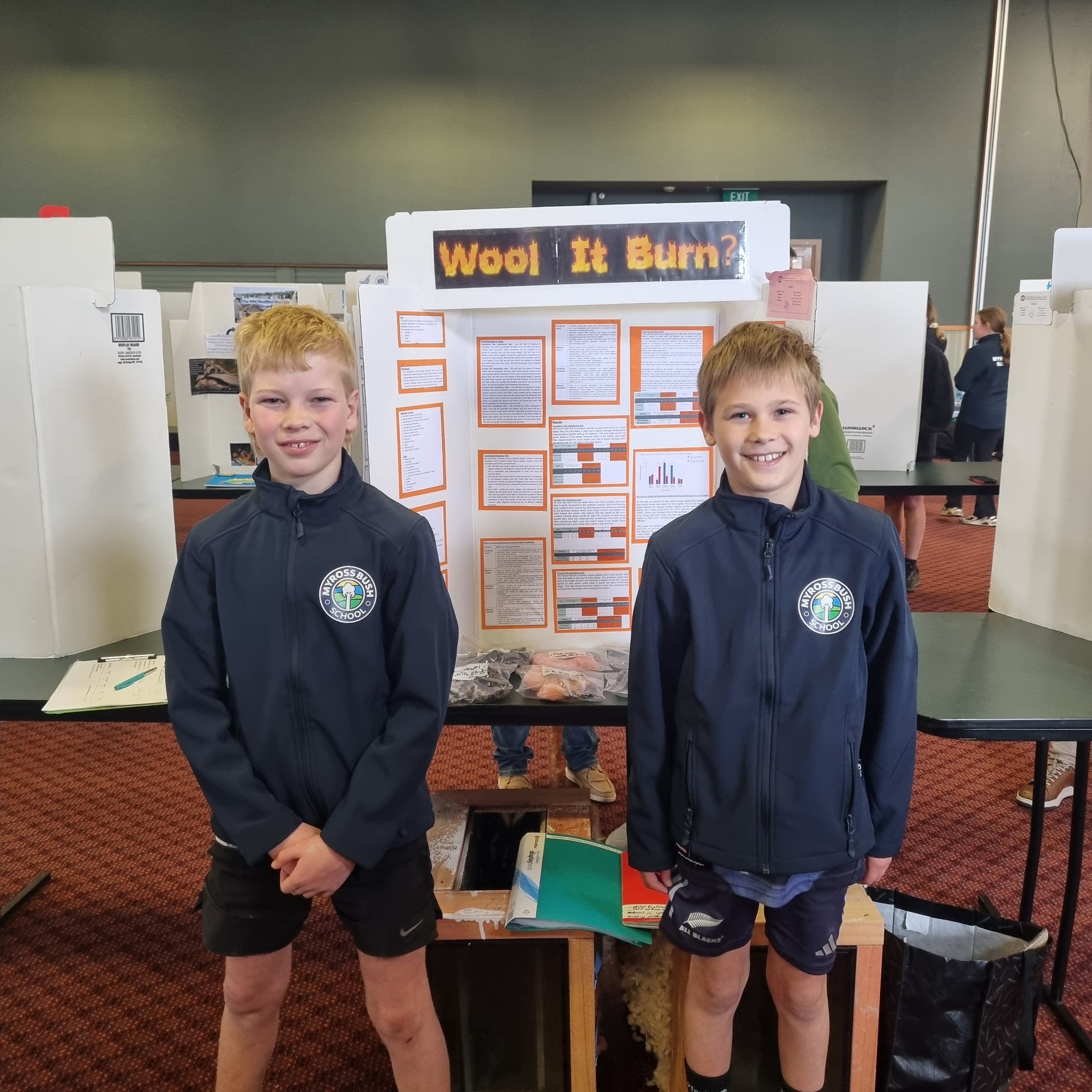 Myross Bush School pupils William Crosbie (left) and Miller Rutledge were awarded the NZAS...