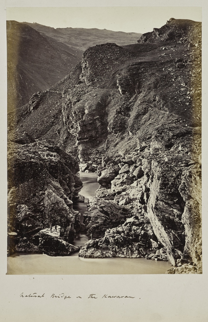 The Natural Bridge on the Kawarau (1865), by Joseph Perry. Albumen silver print. Photo: P1910-004...