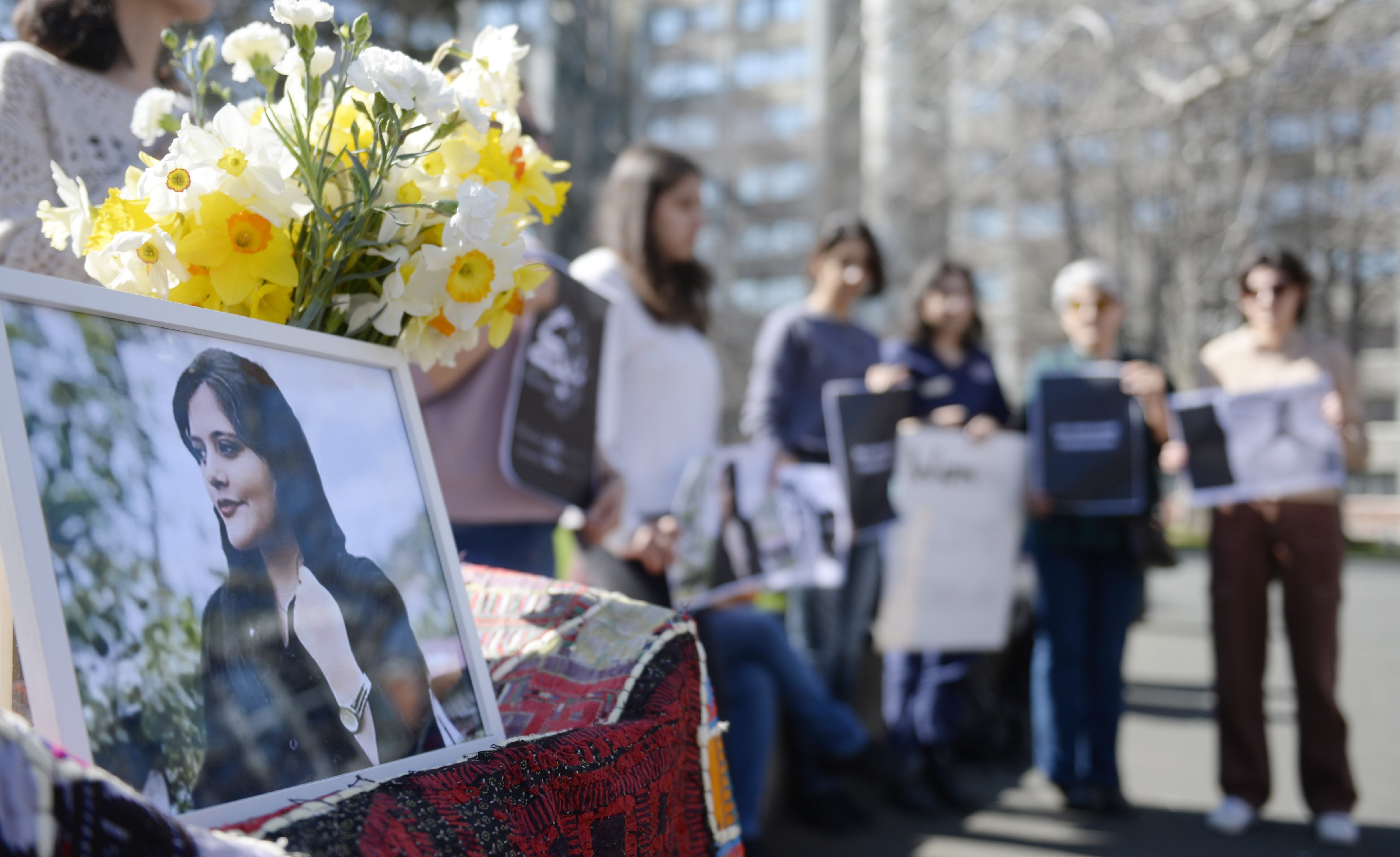A 2022 vigil at the University of Otago to mark the death of Mahsa Amini. PHOTO: GERARD O’BRIEN