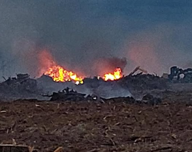 The 38ha blaze in Southbridge near the Rakaia River began yesterday, fanned by high winds of up...