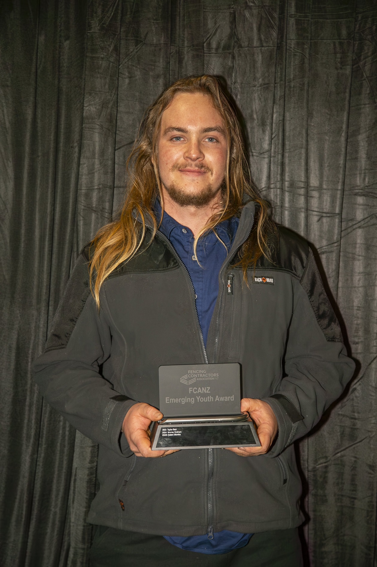 Custom Fencing crew leader Galen Monks, of Dunedin, won the emerging talent award at the Fencing...