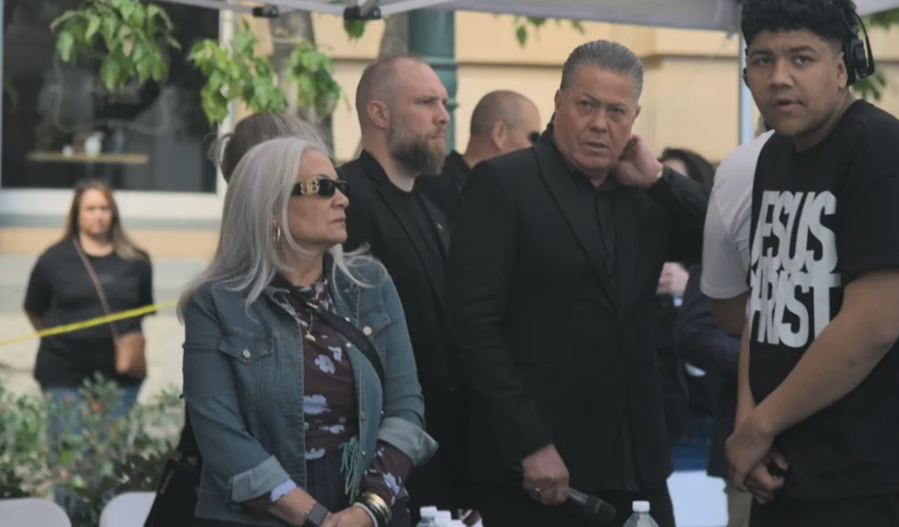 Hannah and Brian Tamaki, pictured at an event in Brisbane, where MATA tried to raise questions...