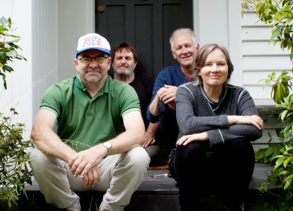 The Bats, pictured in 2017, are (from left) Robert Scott, Malcolm Grant, Paul Kean and Kaye...