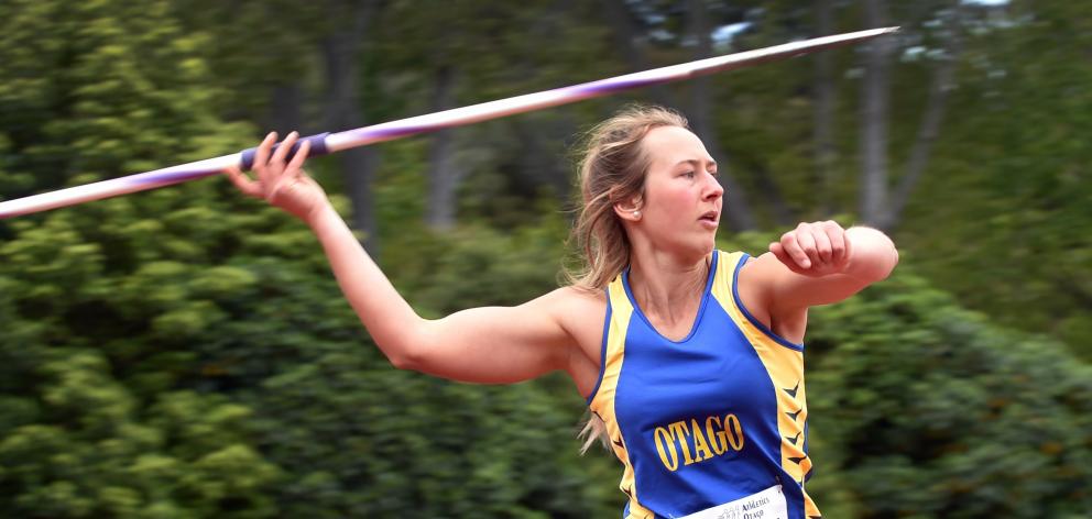 Former Otago javelin thrower Tori Peeters was one of the athletes to be supported by the new...