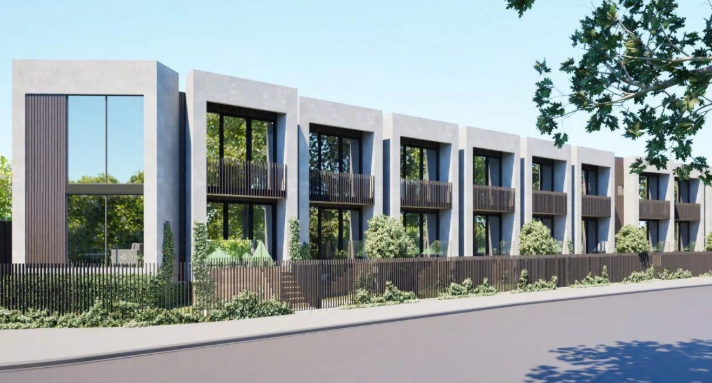 An artist's impression of the planned townhouses on Oxford Tce. Photo: Supplied