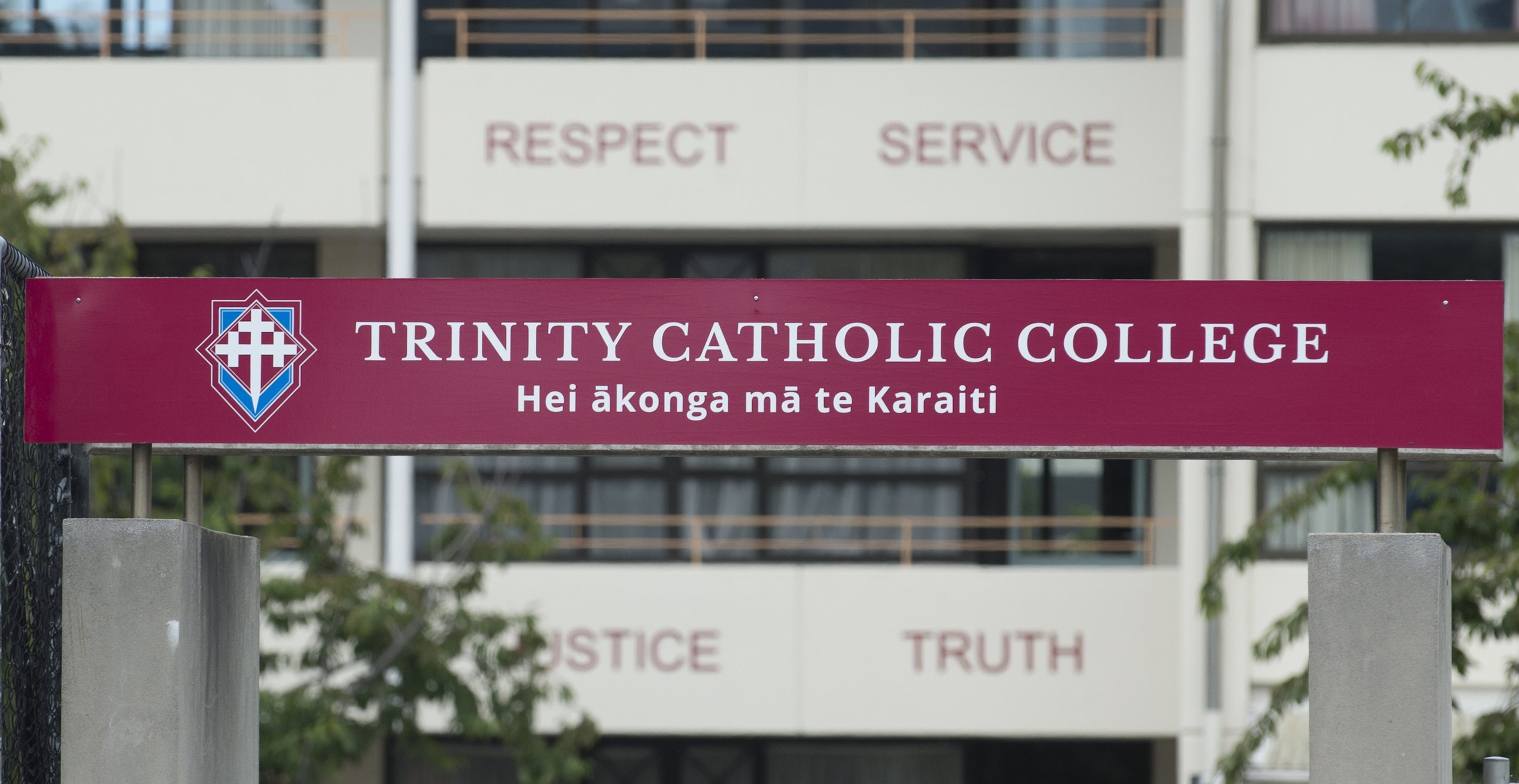 The Tennyson St entrance to Trinity Catholic College, formerly Kavanagh College. Photo: Gerard O...