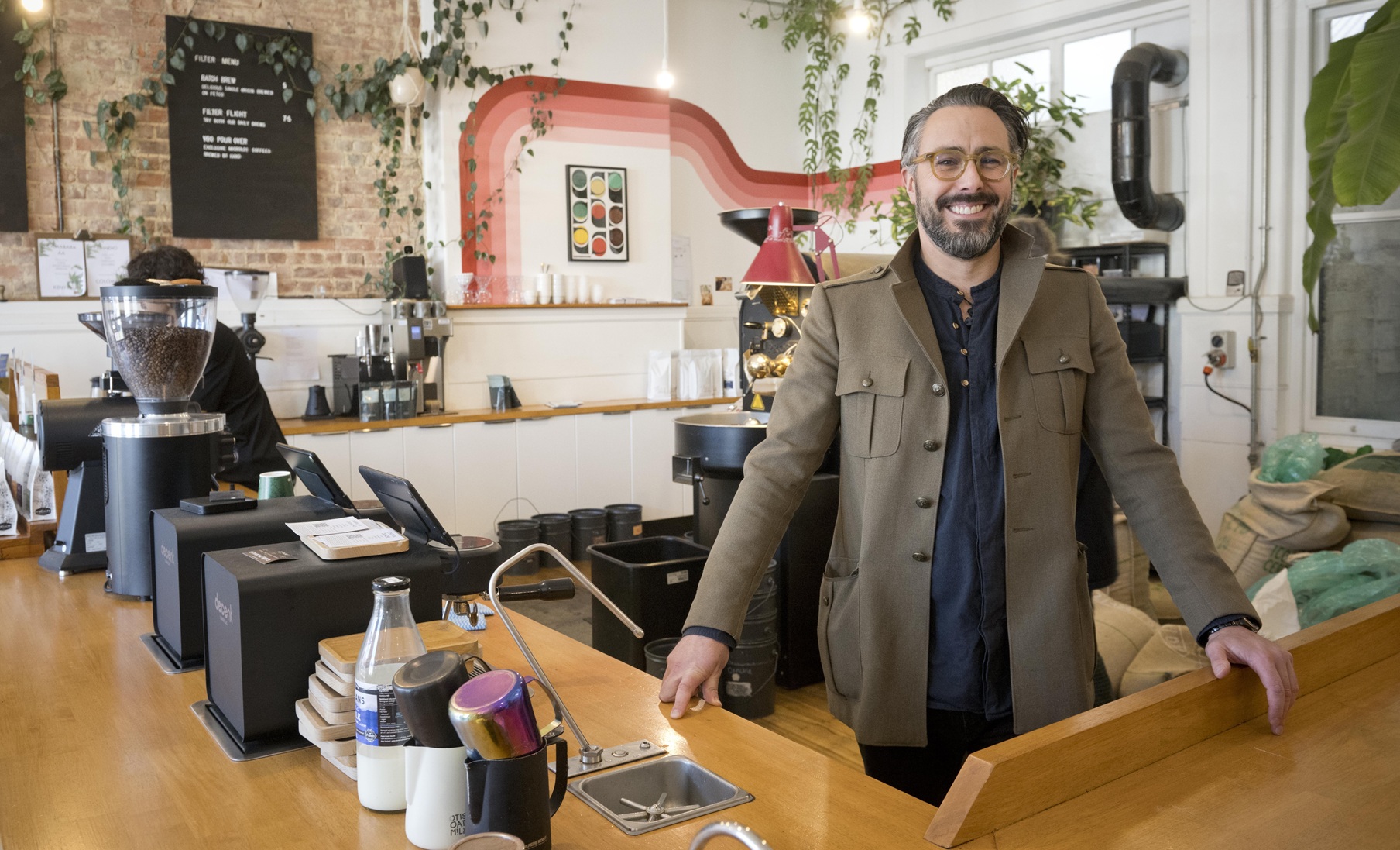 Jason Moore has built his Dunedin roastery on beans that tell a story. Photos: Gerard O'Brien