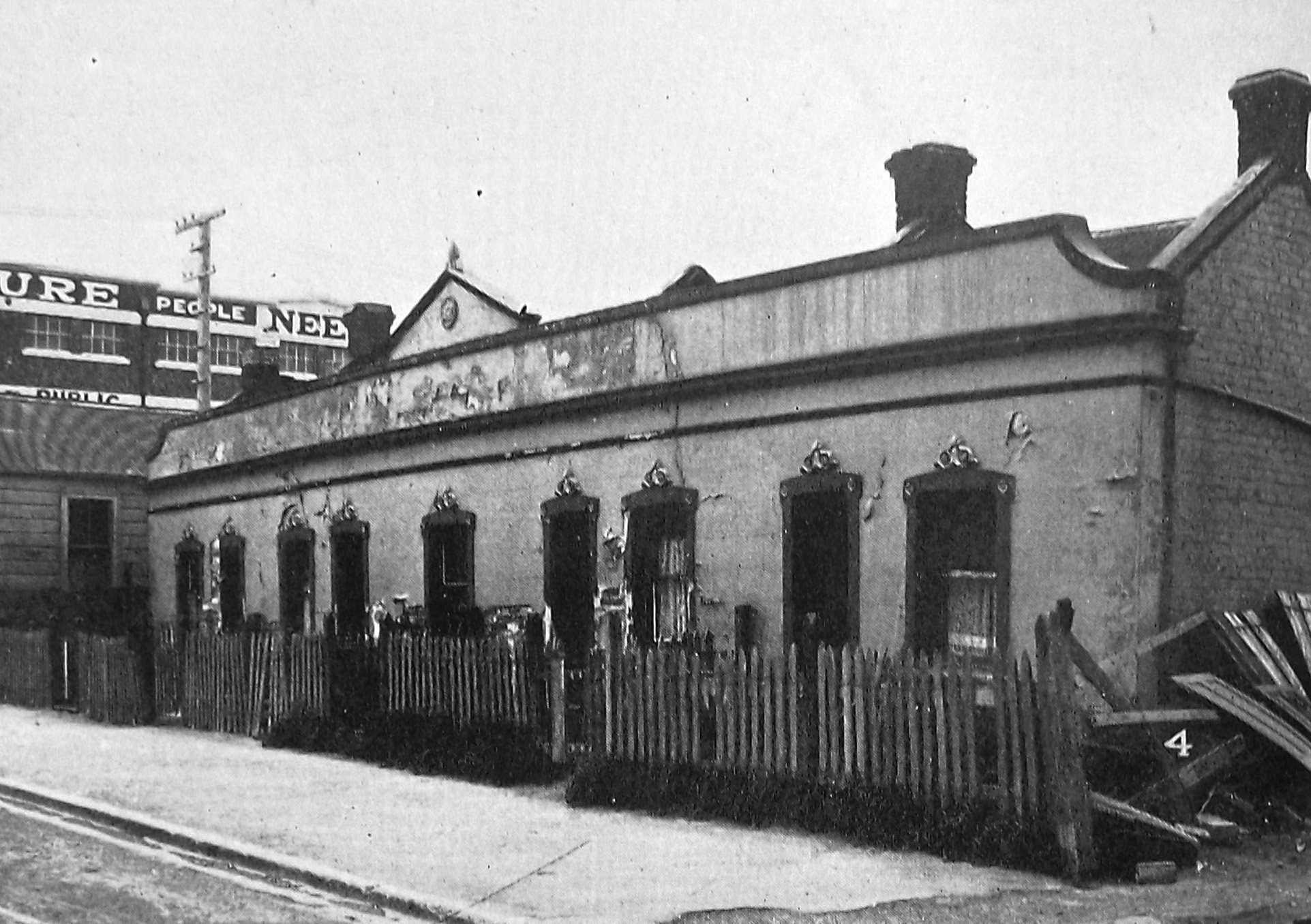 A terrace of houses remains intact on Harrow St, near Hanover St, as the city council seeks to...