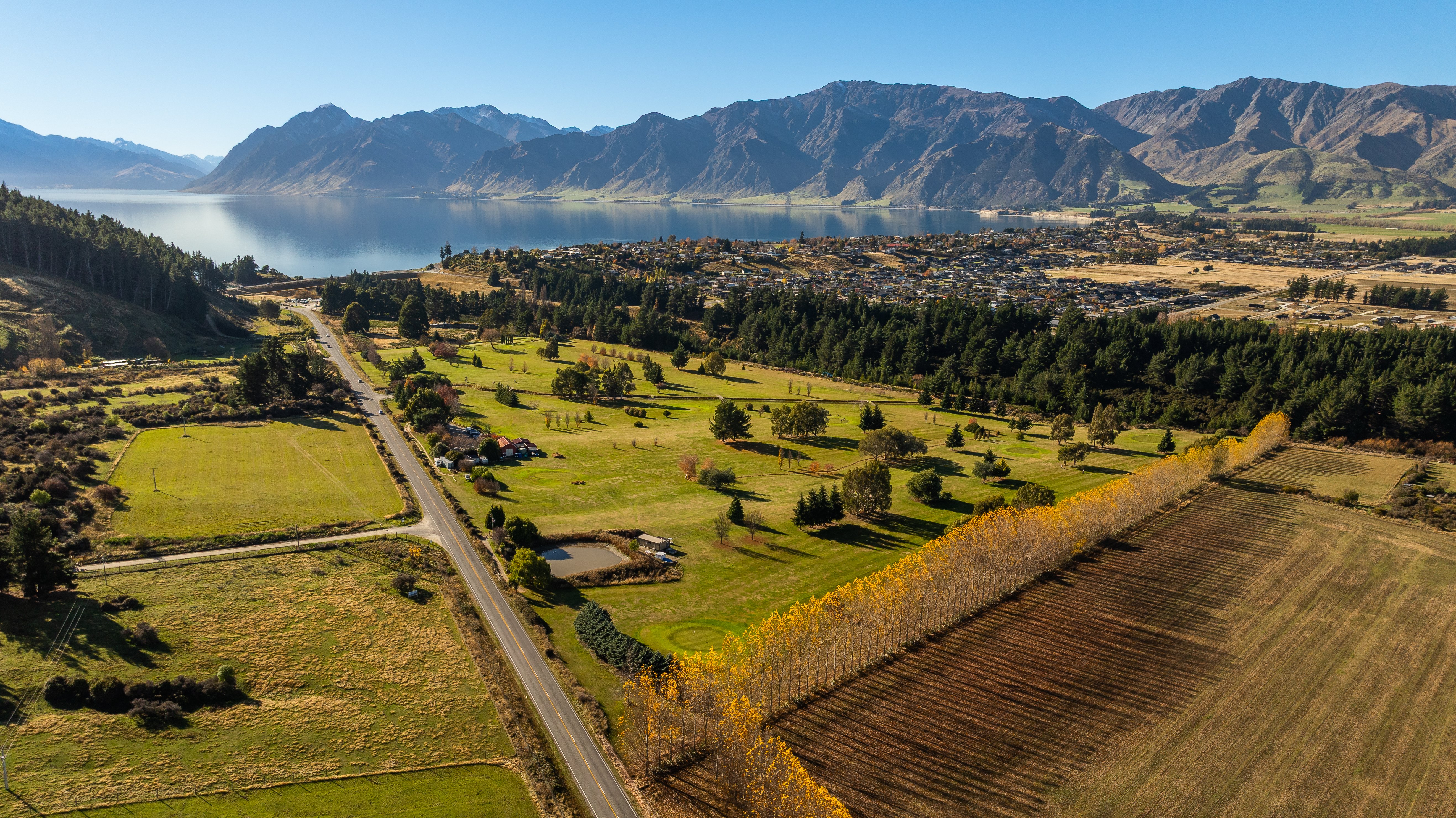 The Lake Hāwea golf course is on the market. PHOTO: SUPPLIED