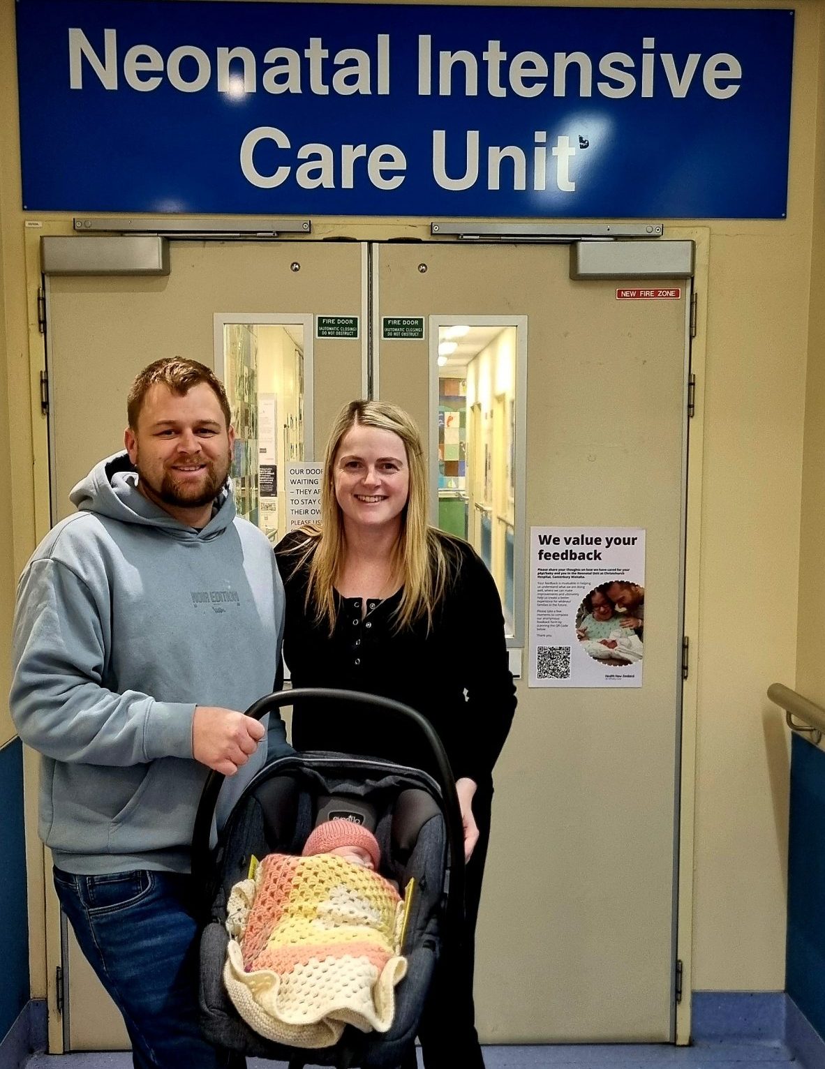 Baby Olivia Tuki, pictured with her parents Grainne and Ra from Ashburton. PHOTO: SUPPLIED