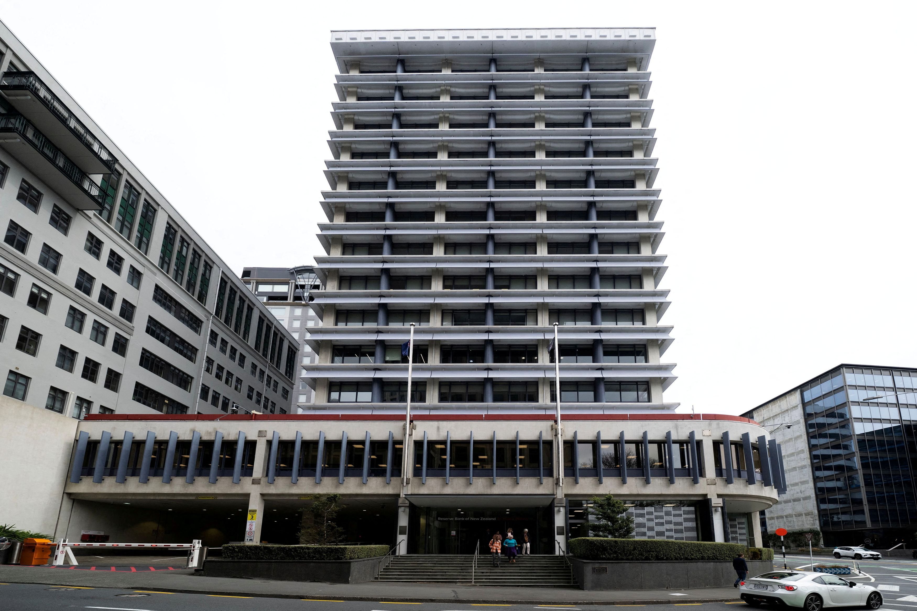 The Reserve Bank of New Zealand building stands in Wellington. PHOTO: ODT FILES