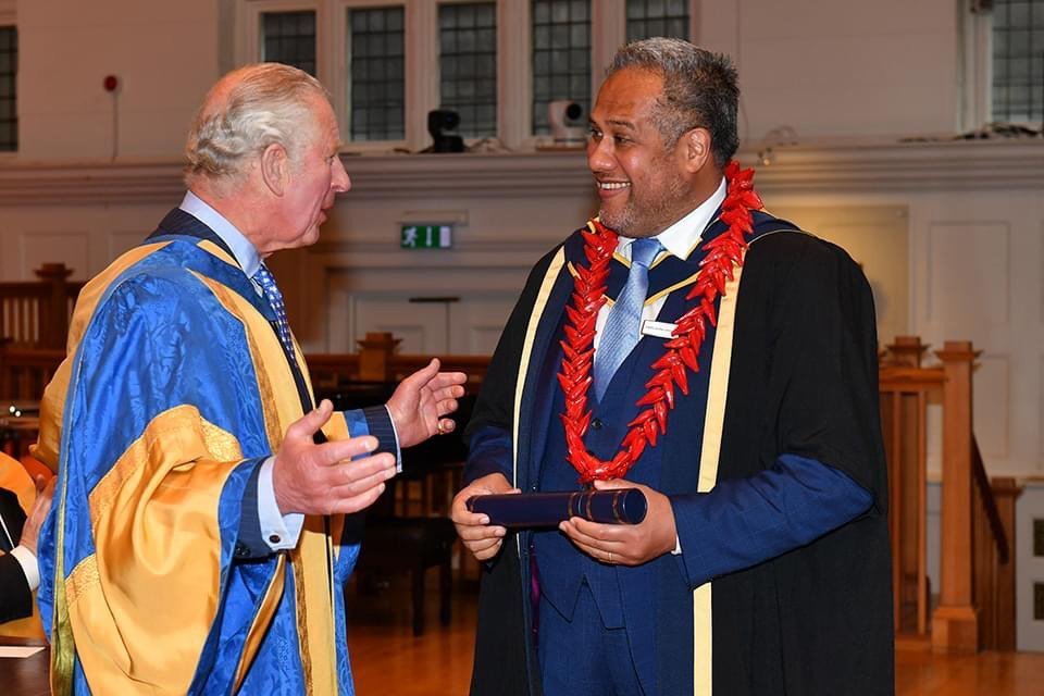 Dunedin-raised opera star Jonathan Lemalu, pictured with King Charles in 2022, will perform in...