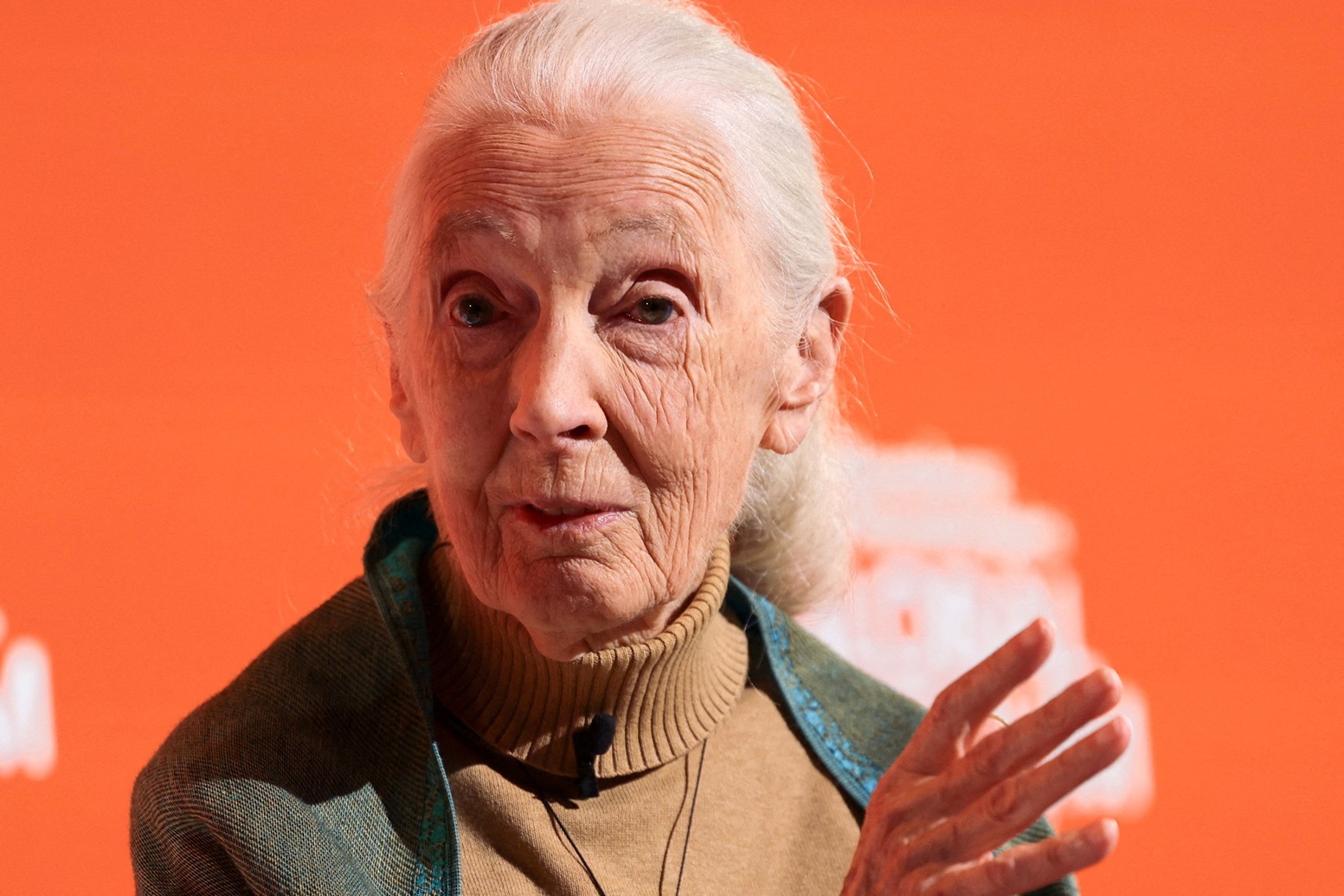 Jane Goodall speaks during the annual Bloomberg Philanthropies Global Forum in New York last...