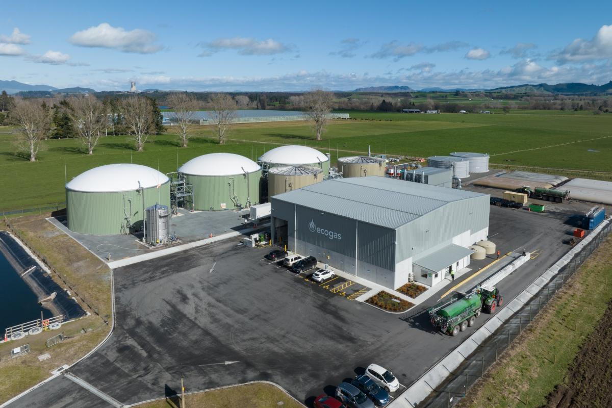 The new Hornby plant will be similar to Ecogas' Reporoa organics processing facility near Rotorua...