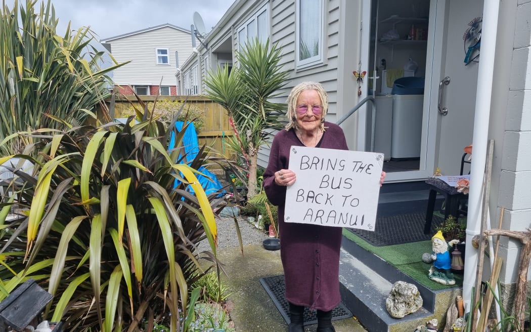 Pam Williams, 76, has been gathering signatures on a petition to get a bus route restored in...