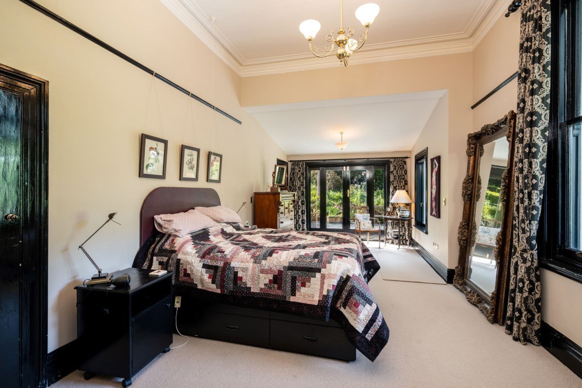 The main bedroom was extended to the north, with new doors opening on to the garden. Photo: Rory...