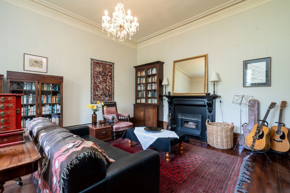 Dr Cox used the front living room as a music room after taking up the guitar again 20 years after...