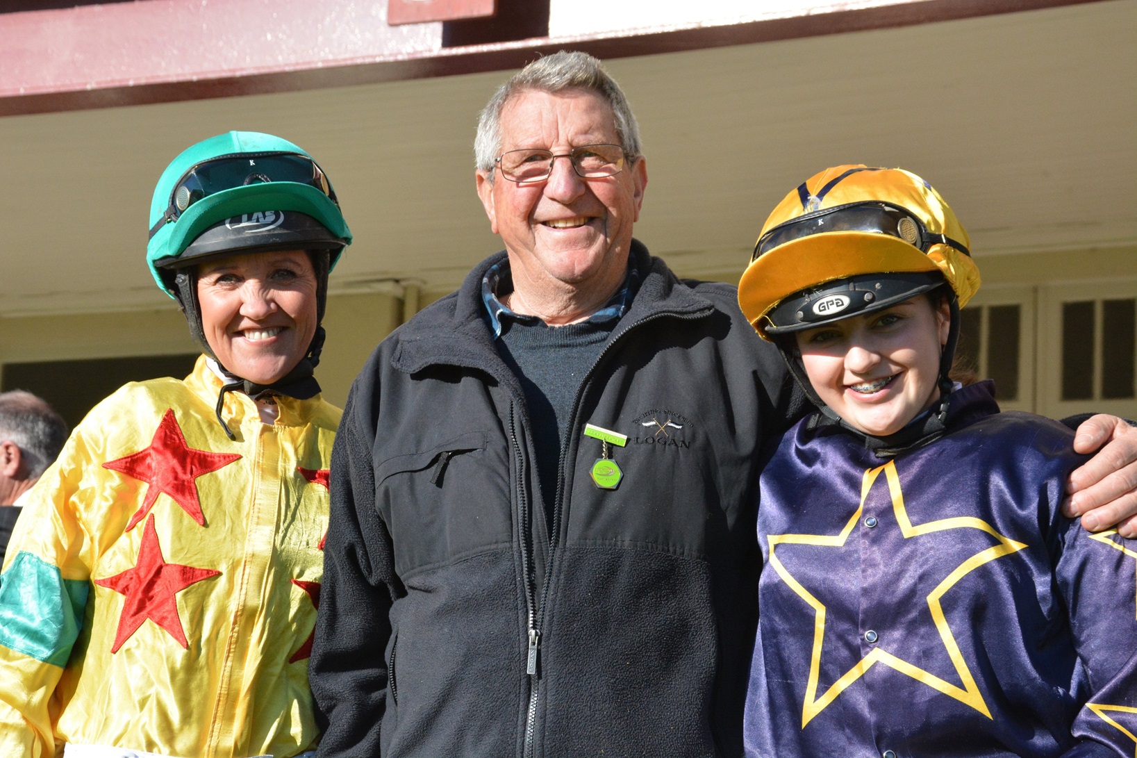 The Anderton dynasty: daughter Debbie, Hec Anderton and granddaughter Jaylah, at Wingatui. Photo:...