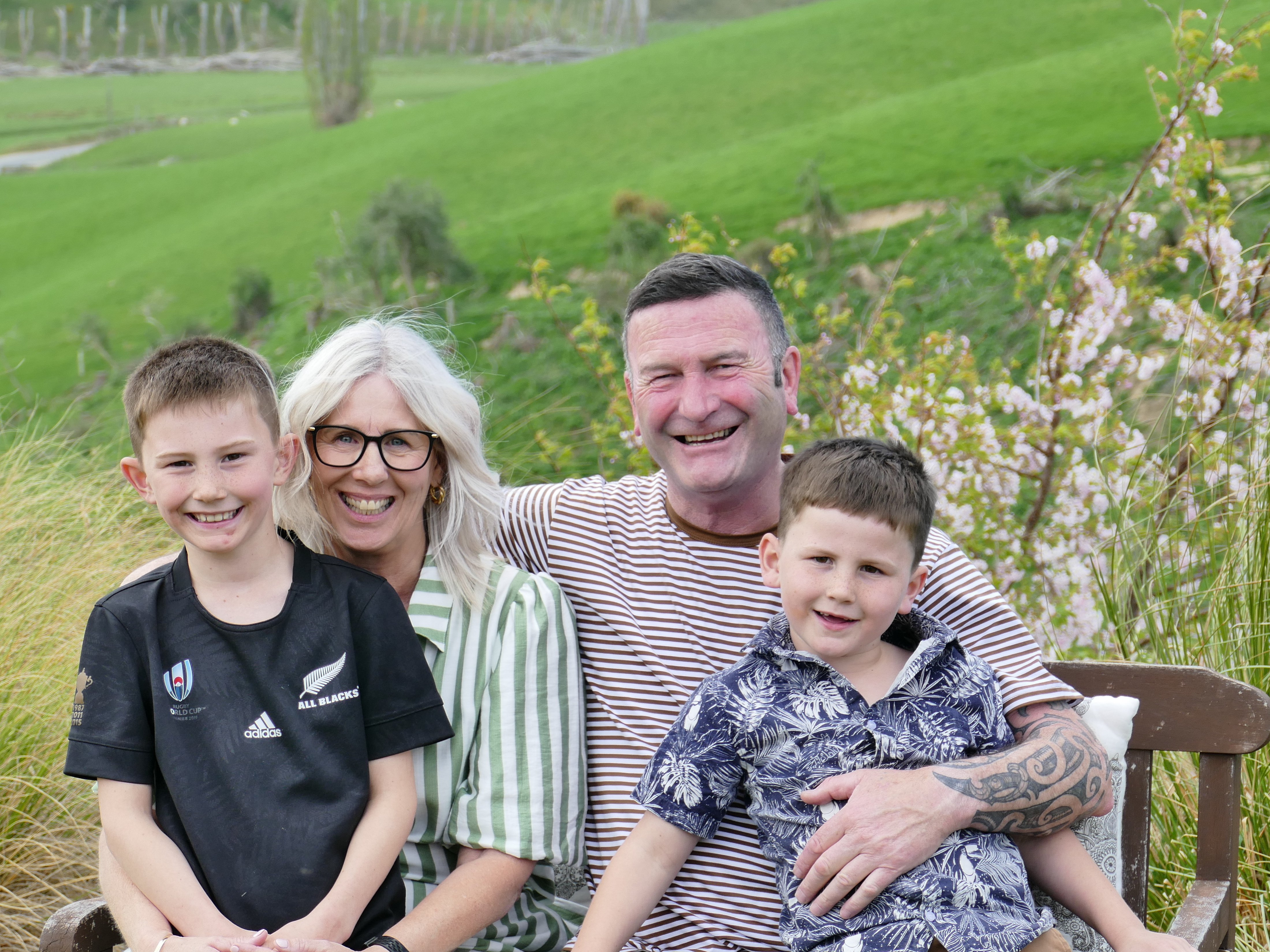 New Clutha District Mayor Jock Martin celebrates his victory at his Lawrence home on Saturday...