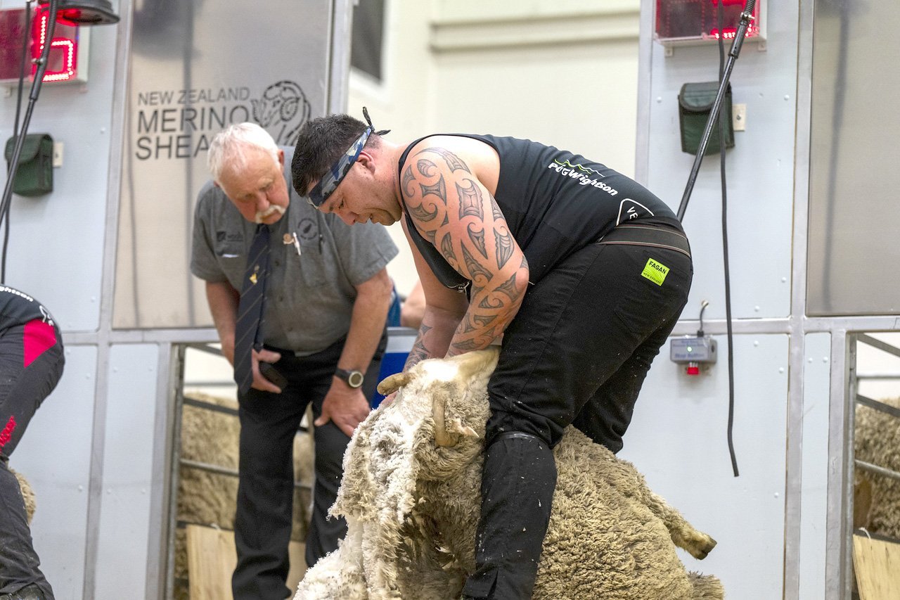 Mataura shearer Brett Roberts. Photos: www.image-central.co.nz