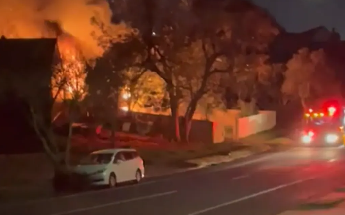 Crews were called to the blaze in Bucklands Beach just after 2.30am. IMAGE: SUPPLIED