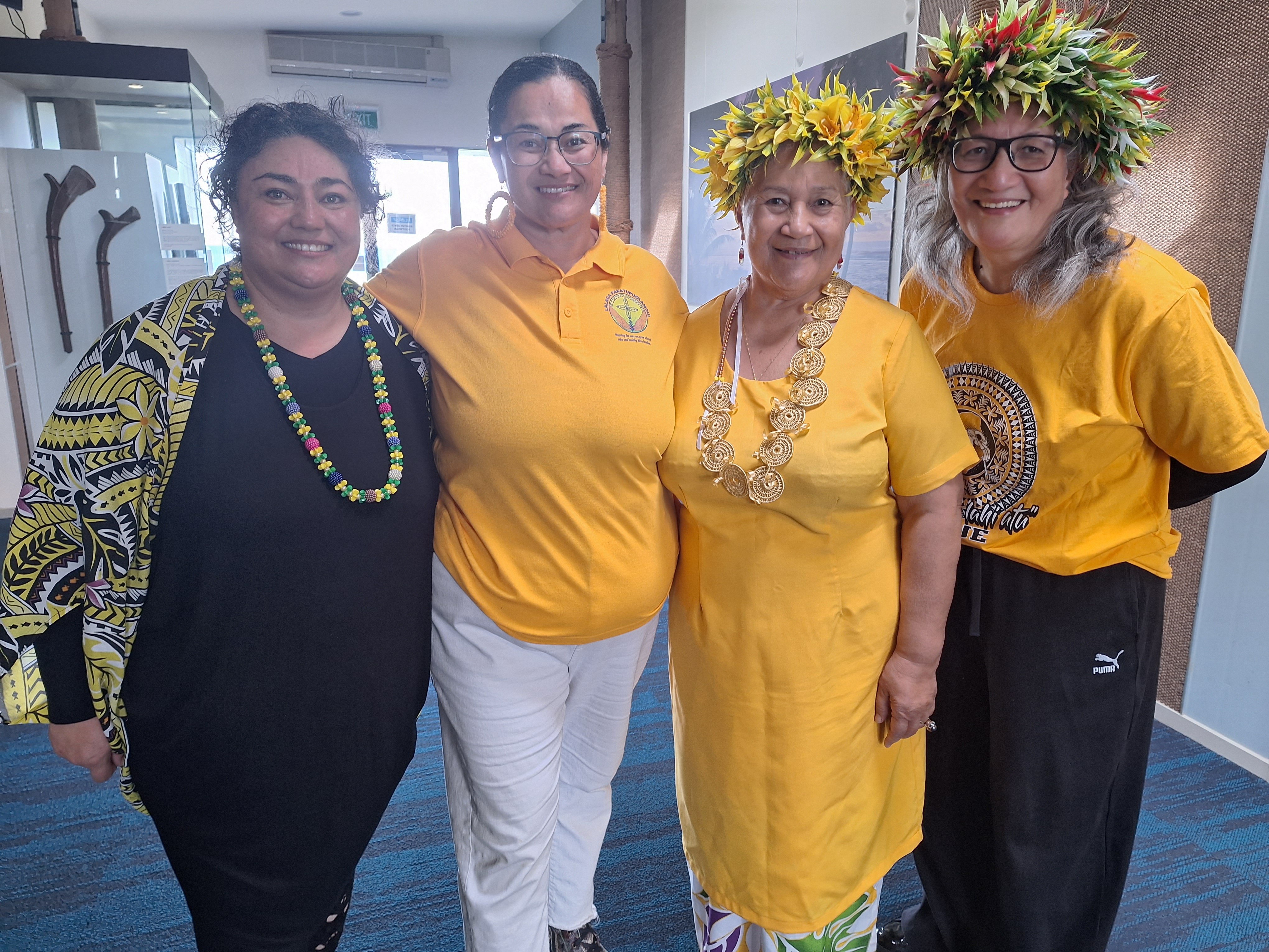 Celebrating Niue Language Week are (from left) Pacific Island Advisory Charitable Trust (PIACT)...