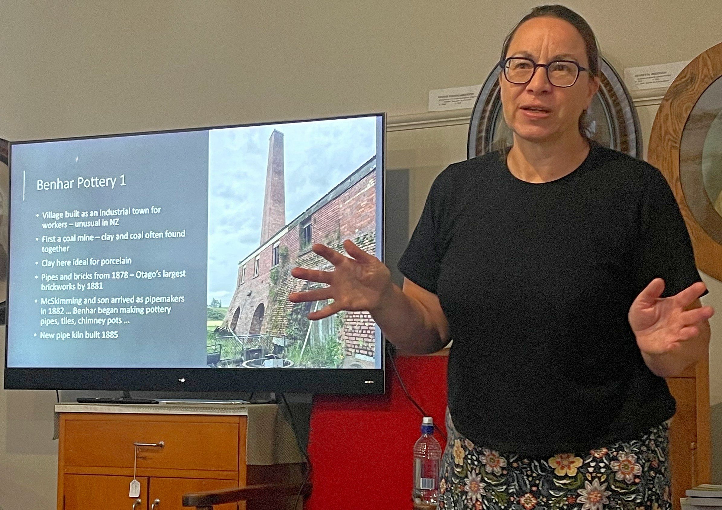 Engineer, historian and published storyteller Karen Wrigglesworth points out some of Clutha’s...