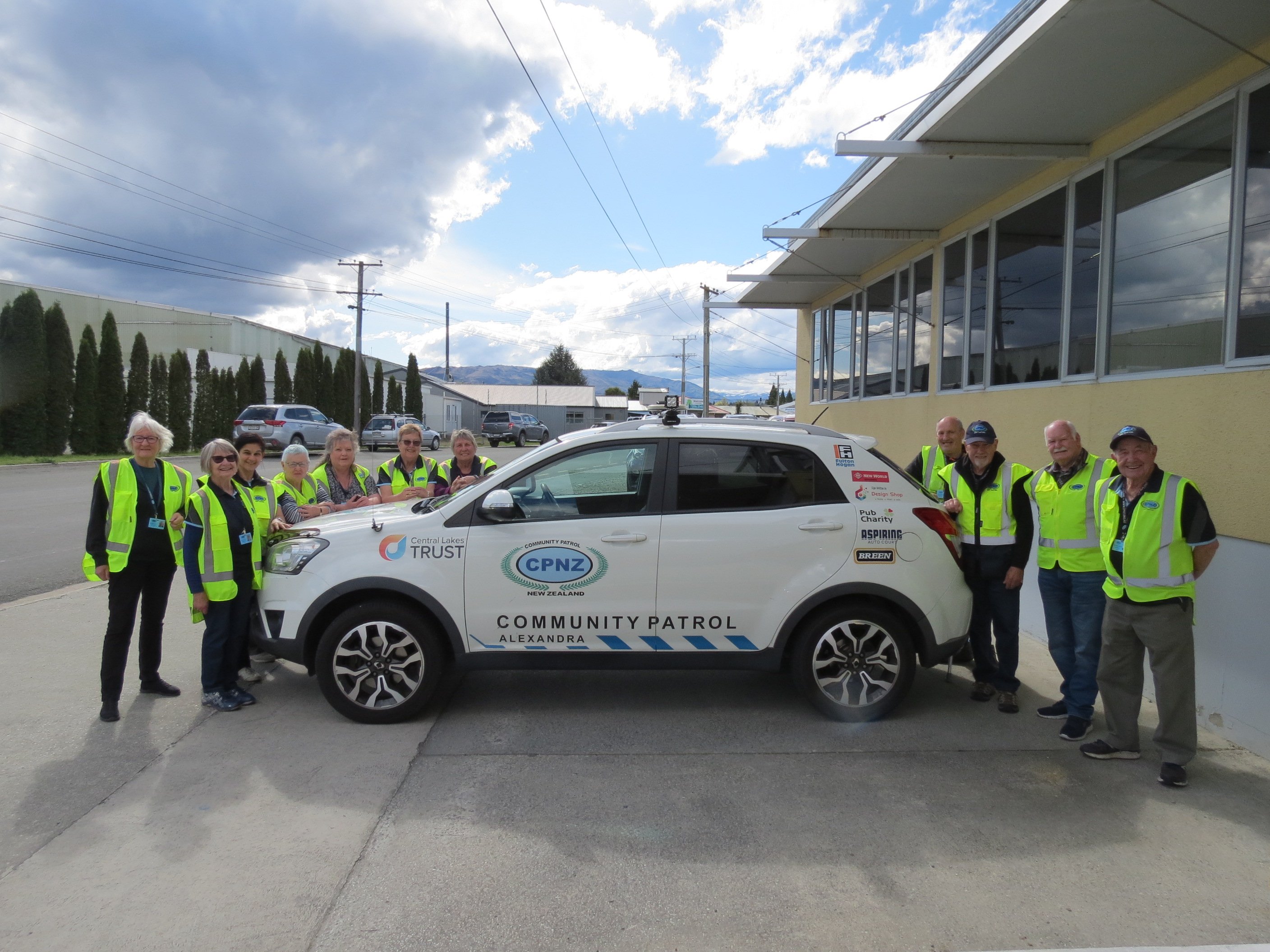 Members of the Alexandra Rural Community Patrol pose with the organisation's patrol car. PHOTO:...