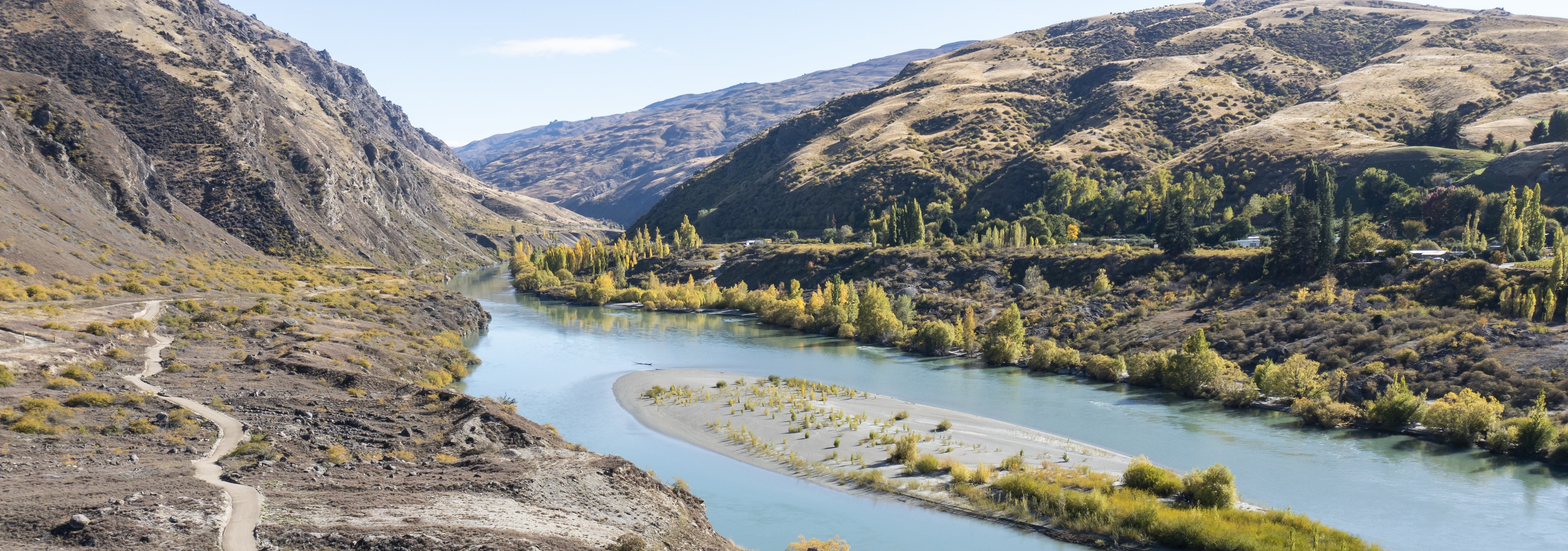 A section of the under-construction Kawarau Gorge Trail. PHOTO: ODT FILES