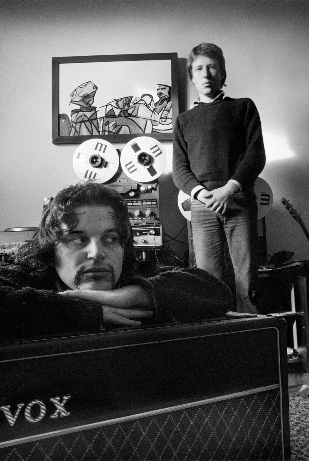 Tall Dwarfs, Chris Knox and Alec Bathgate in 1983. Photo: Alec Bathgate